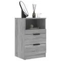 Table de chevet Sonoma gris Bois d'ingénierie