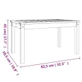 Table de jardin 82,5x50,5x45 cm bois massif de pin