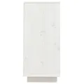 Buffet Blanc 60x34x75 cm Bois massif de pin