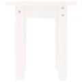 Table basse Blanc Ø 35x35 cm Bois massif de pin