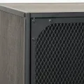 Armoire de rangement Gris 72x36x82 cm Métal et MDF