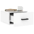 Tables de chevet murales 2 pcs blanc brillant 35x35x20 cm