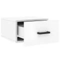 Tables de chevet murales 2 pcs blanc brillant 35x35x20 cm