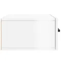 Tables de chevet murales 2 pcs blanc brillant 35x35x20 cm