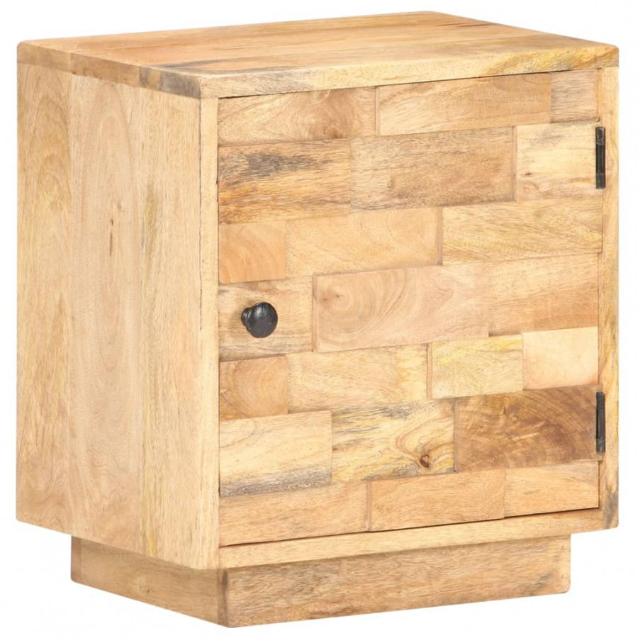 Table de chevet 40x30x45 cm Bois de manguier solide