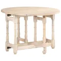 Table de salle à manger Rond 110x76 cm Bois de manguier massif