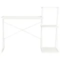 Bureau avec étagère Blanc 116x50x93 cm