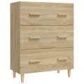 Buffet Chêne sonoma 70x34x90 cm Bois d'ingénierie