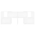 Meuble TV Blanc 104x30x52 cm Aggloméré