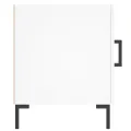 Tables de chevet 2 pcs blanc 40x40x50 cm bois d’ingénierie