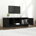 Meuble TV Noir 102x35x36,5 cm Bois d'ingénierie