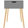 Tables de chevet 2 pcs Gris 40x40x56 cm Aggloméré