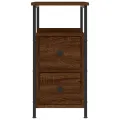 Tables de chevet 2pcs chêne marron 30x60x60cm bois d'ingénierie