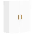 Armoires murales 2 pcs blanc bois d'ingénierie