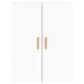 Armoires murales 2 pcs blanc bois d'ingénierie