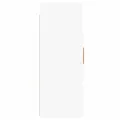 Armoires murales 2 pcs blanc bois d'ingénierie