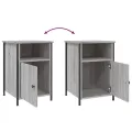 Tables de chevet 2 pcs sonoma gris 40x42x60cm bois d'ingénierie