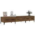 Meuble TV Chêne marron 150x34,5x30 cm Bois d'ingénierie