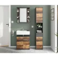 FMD Meuble sous-lavabo avec 2 portes matera Sombre de style ancien