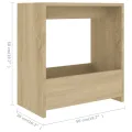Table d'appoint Chêne sonoma 50x26x50 cm Aggloméré