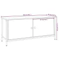 Meuble TV avec portes noir 102x35x45 cm bois d'ingénierie