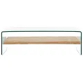 Table basse Clair 98 x 45 x 31 cm Verre trempé
