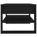 Table basse Noir 102x55x45 cm Bois d'ingénierie
