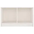 Meuble TV Blanc 70x33x42 cm Bois de pin massif