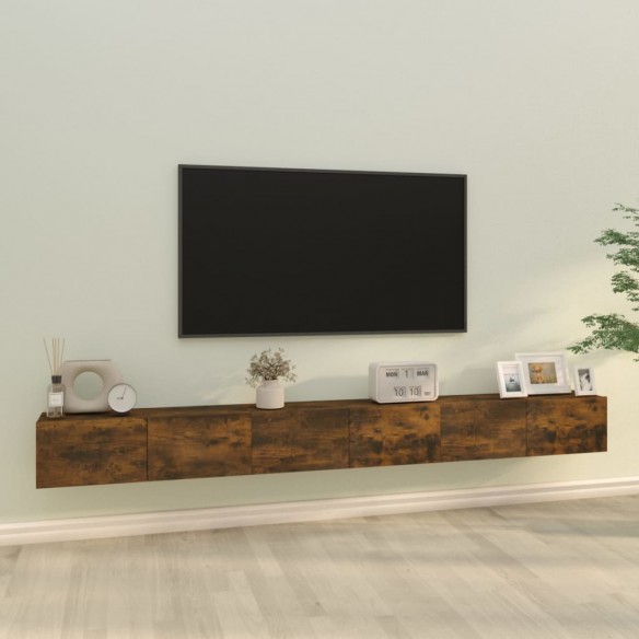 Ensemble de meubles TV 3 pcs Chêne fumé Bois d'ingénierie