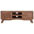 Meuble TV 110x30x40 cm Bois de manguier brut