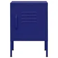 Table de chevet Bleu marine 35x35x51 cm Acier