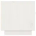 Meuble TV Blanc 80x34x35 cm Bois de pin massif