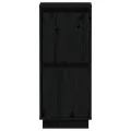Buffets 2 pcs Noir 31,5x34x75 cm Bois massif de pin