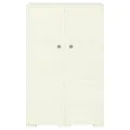 Armoire plastique 79x43x125 cm design bois glace à la vanille