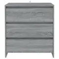 Buffet Sonoma gris 70x41x75 cm Bois d'ingénierie