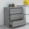 Buffet Sonoma gris 70x41x75 cm Bois d'ingénierie