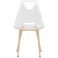 Chaises à manger lot de 6 Transparent PET