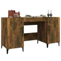 Bureau Chêne fumé 140x50x75 cm Bois d'ingénierie
