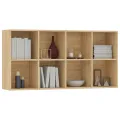 Bibliothèque/Buffet Chêne sonoma 66 x 30 x 130 cm Aggloméré