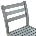 Tabourets de bar lot de 4 gris bois d'acacia massif