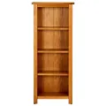 Bibliothèque à 4 niveaux 45x22x110 cm Bois de chêne massif