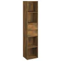 Bibliothèque Chêne fumé 36x30x171 cm Bois d'ingénierie