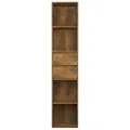 Bibliothèque Chêne fumé 36x30x171 cm Bois d'ingénierie