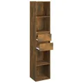 Bibliothèque Chêne fumé 36x30x171 cm Bois d'ingénierie