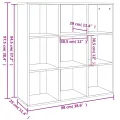 Armoire à livres Chêne marron 98x30x98 cm