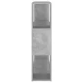 Bibliothèque/Séparateur de pièce Gris béton 100x24x94 cm