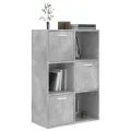 Armoire de rangement Gris béton 60x29,5x90 cm Aggloméré