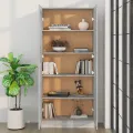Bibliothèque Sonoma gris 82,5x30,5x185,5 cm Bois d'ingénierie