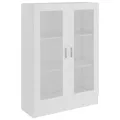Armoire à vitrine Blanc 82,5x30,5x115 cm Aggloméré