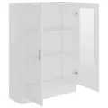 Armoire à vitrine Blanc 82,5x30,5x115 cm Aggloméré